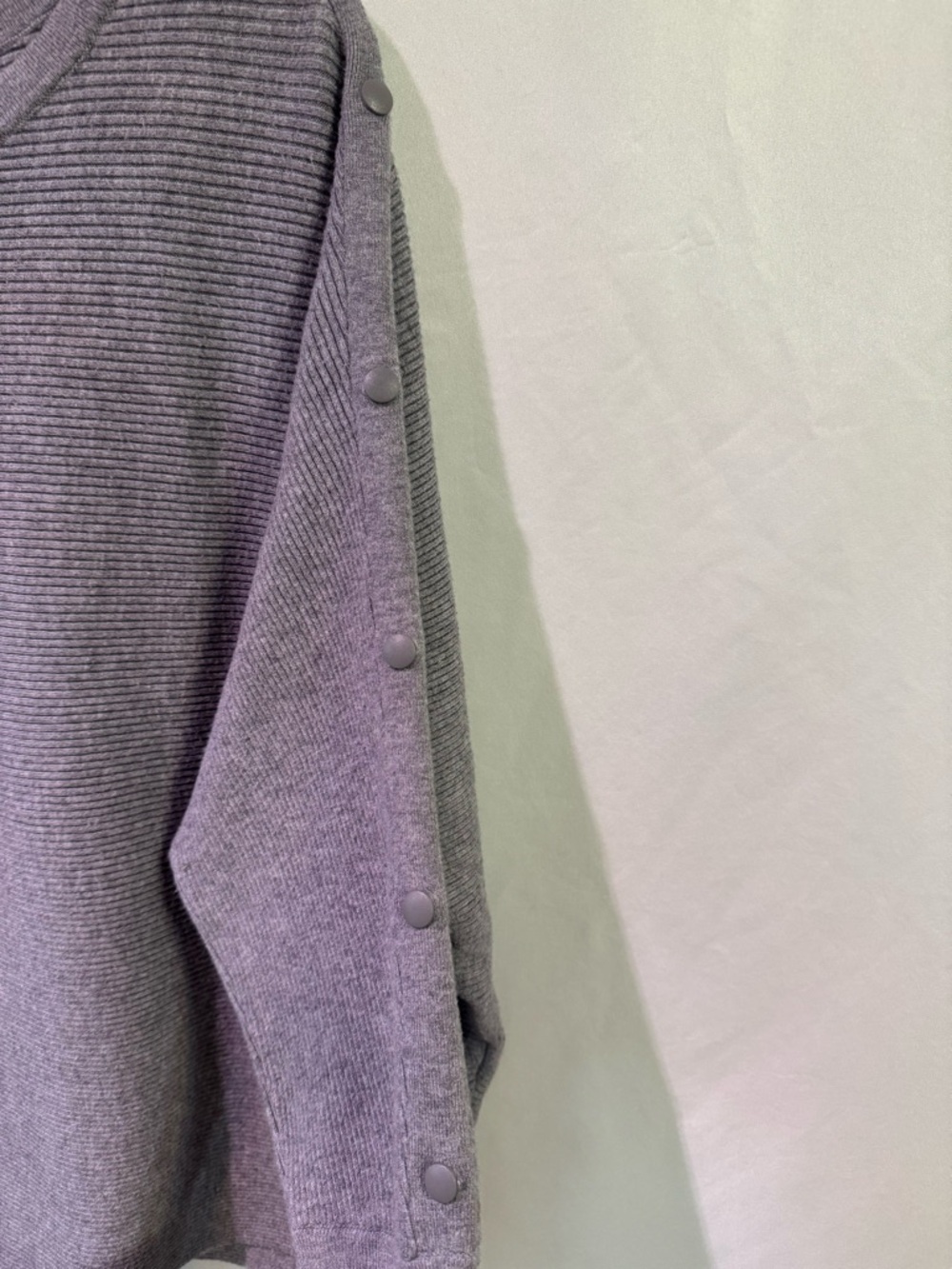 Plus Size Light Gray Ribbed Crewneck Sweater By Tahari - Picture 3 of 7